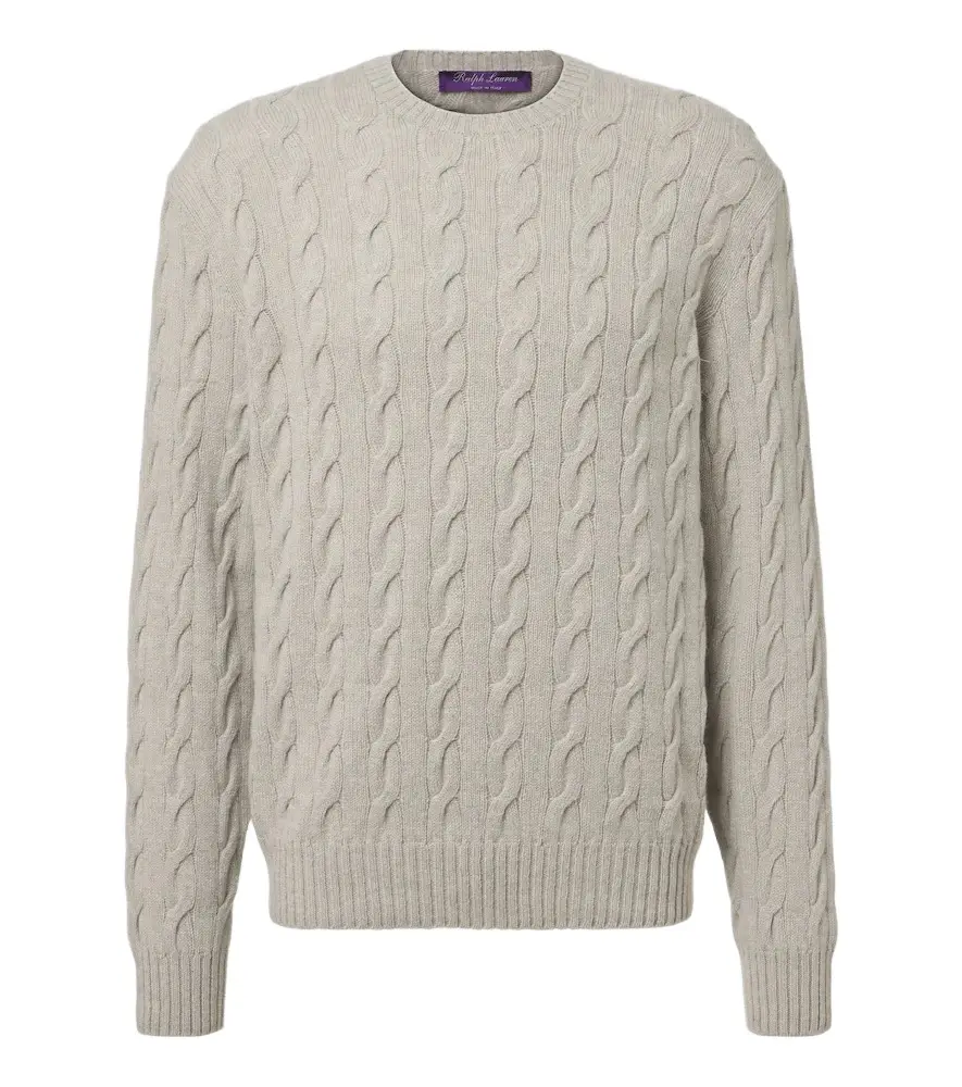 Ralph Lauren Purple Label Cable-knit cashmere sweater | Image 1 Ralph Lauren Purple Label Cable-knit cashmere sweater | Image 1