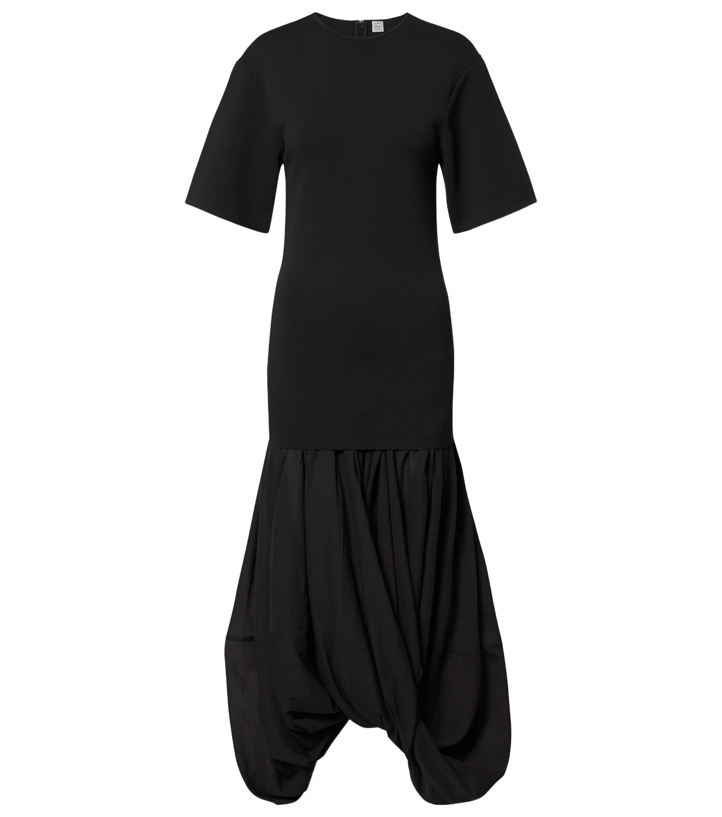 Cocoon jersey midi dress