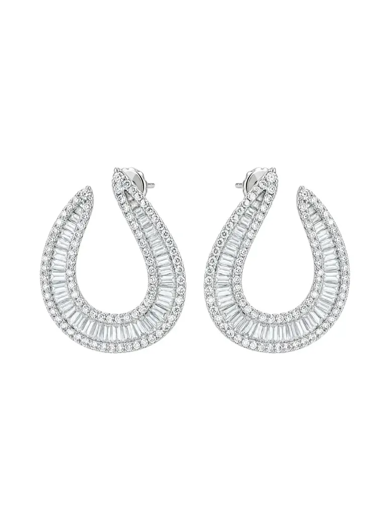 3.80ct Diamond 14K Gold Statement Earrings 3.80ct Diamond 14K Gold Statement Earrings