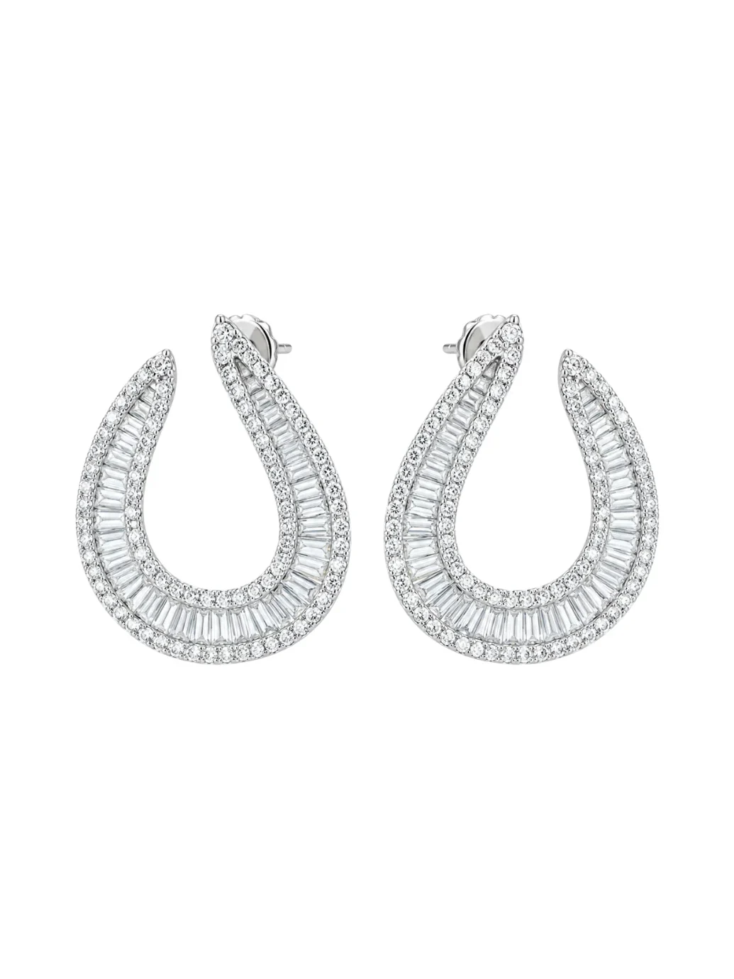 3.80ct Diamond 14K Gold Statement Earrings 3.80ct Diamond 14K Gold Statement Earrings