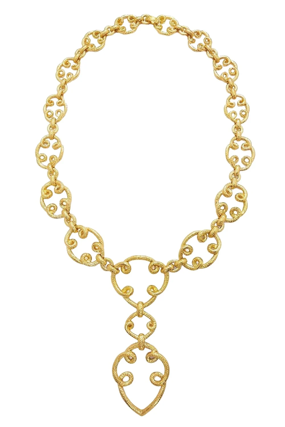 Arabesque Loop Long Chain Necklace