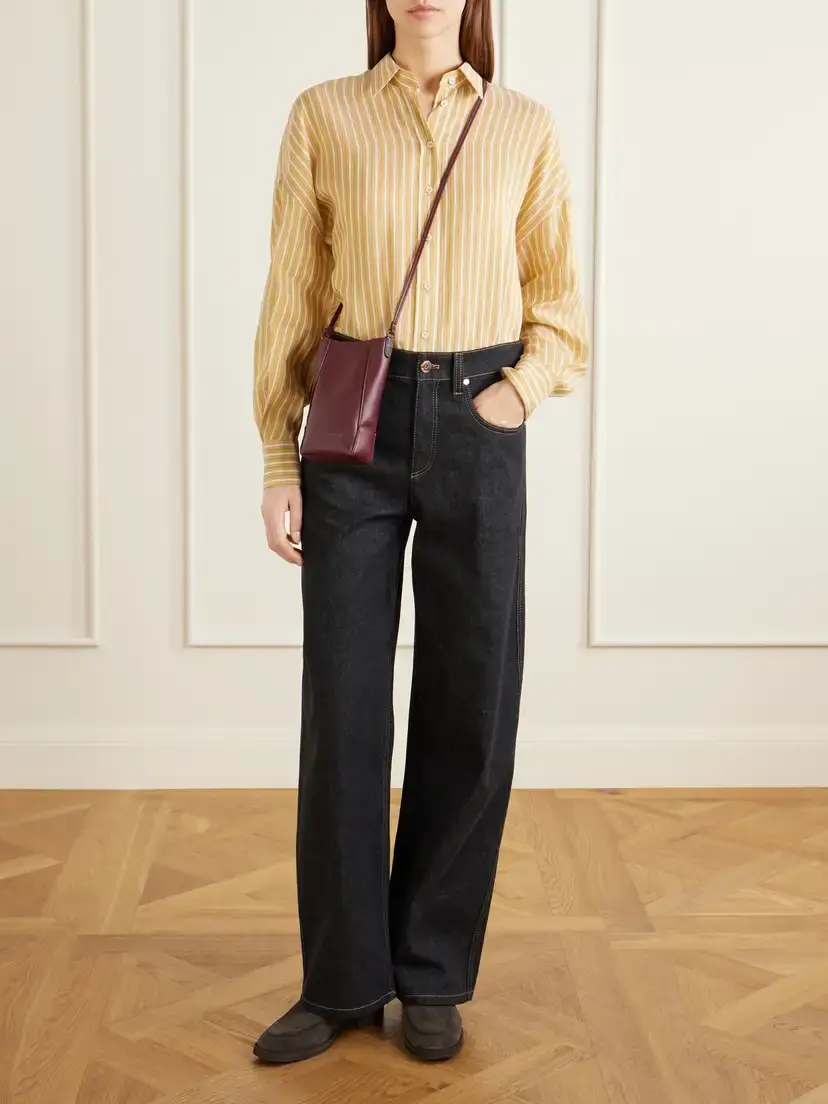 Brunello Cucinelli Bead-embellished Leather Pouch | Thumbnail 3
