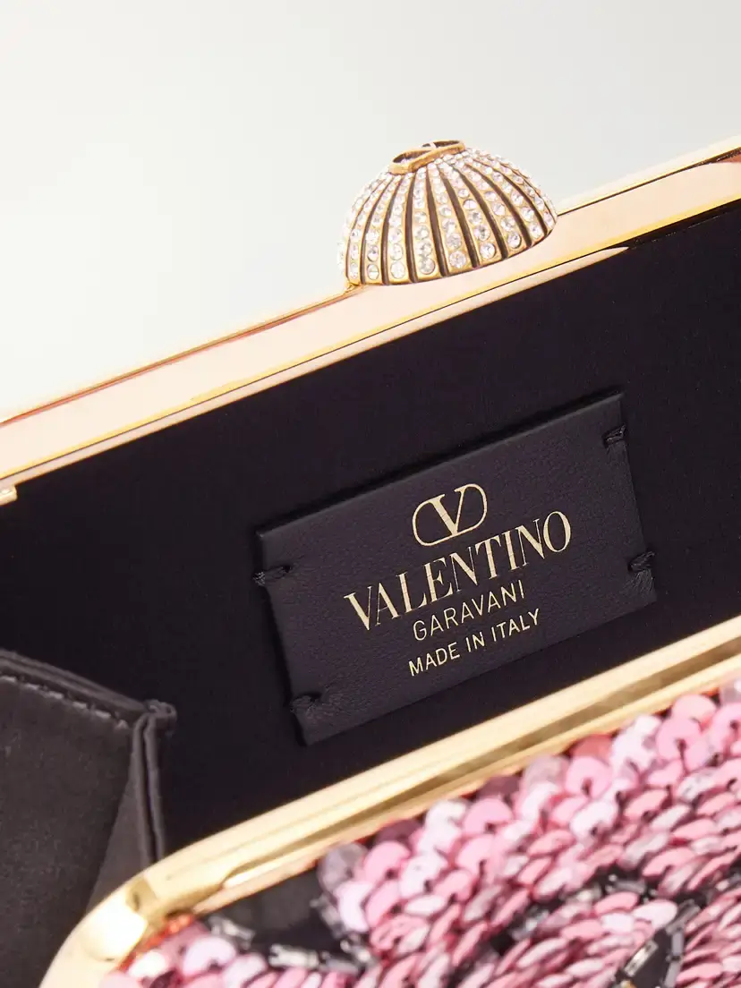 Valentino Garavani Carry Secrets Embellished Satin Clutch | Thumbnail 6 Valentino Garavani Carry Secrets Embellished Satin Clutch | Thumbnail 6