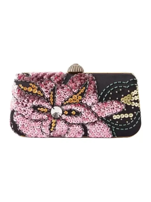 Carry Secrets Embellished Satin Clutch Carry Secrets Embellished Satin Clutch