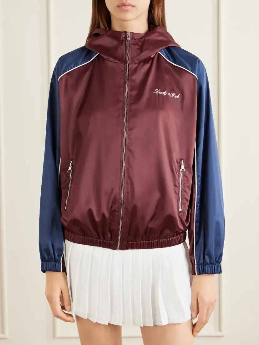 Sporty & Rich Logo-embroidered Shell Jacket | Thumbnail 3 Sporty & Rich Logo-embroidered Shell Jacket | Thumbnail 3