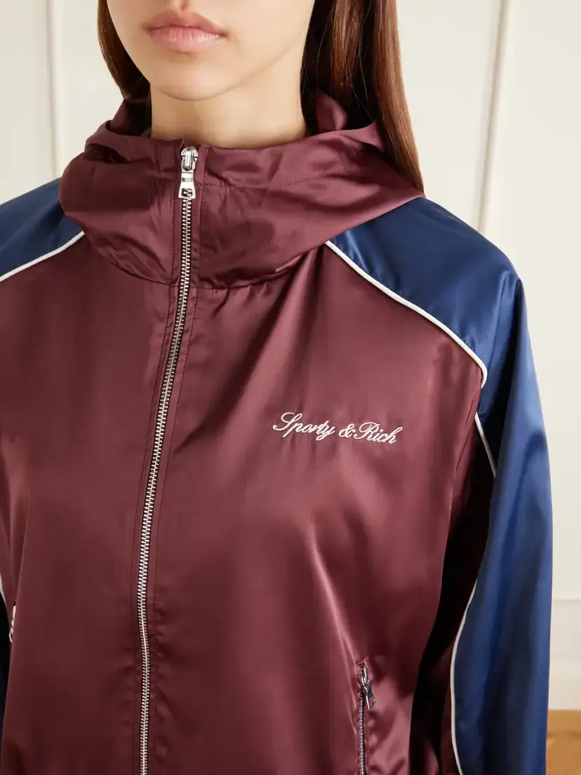 Sporty & Rich Logo-embroidered Shell Jacket | Thumbnail 5 Sporty & Rich Logo-embroidered Shell Jacket | Thumbnail 5