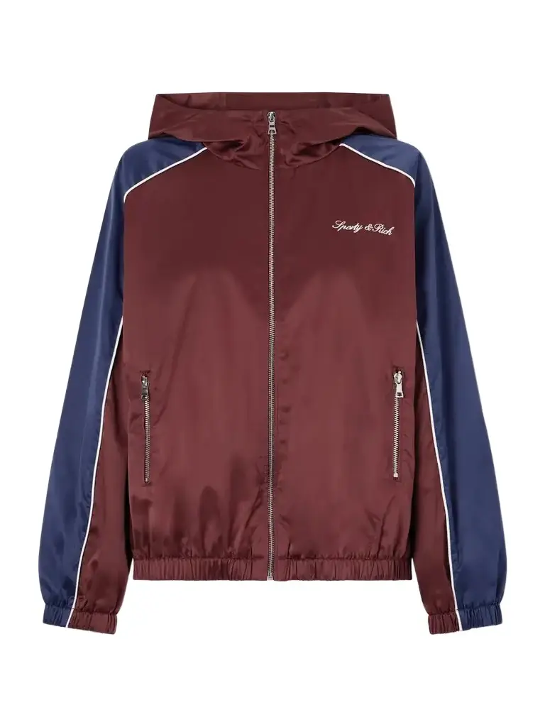 Sporty & Rich Logo-embroidered Shell Jacket | Image 1 Sporty & Rich Logo-embroidered Shell Jacket | Image 1