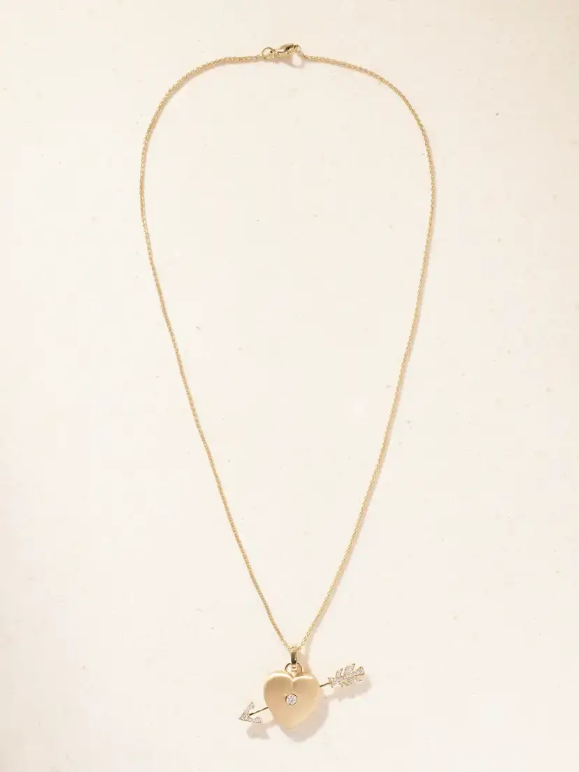 Marie Lichtenberg Cœur Percé 18-karat Gold And Diamond Pendant Necklace | Thumbnail 4 Marie Lichtenberg Cœur Percé 18-karat Gold And Diamond Pendant Necklace | Thumbnail 4