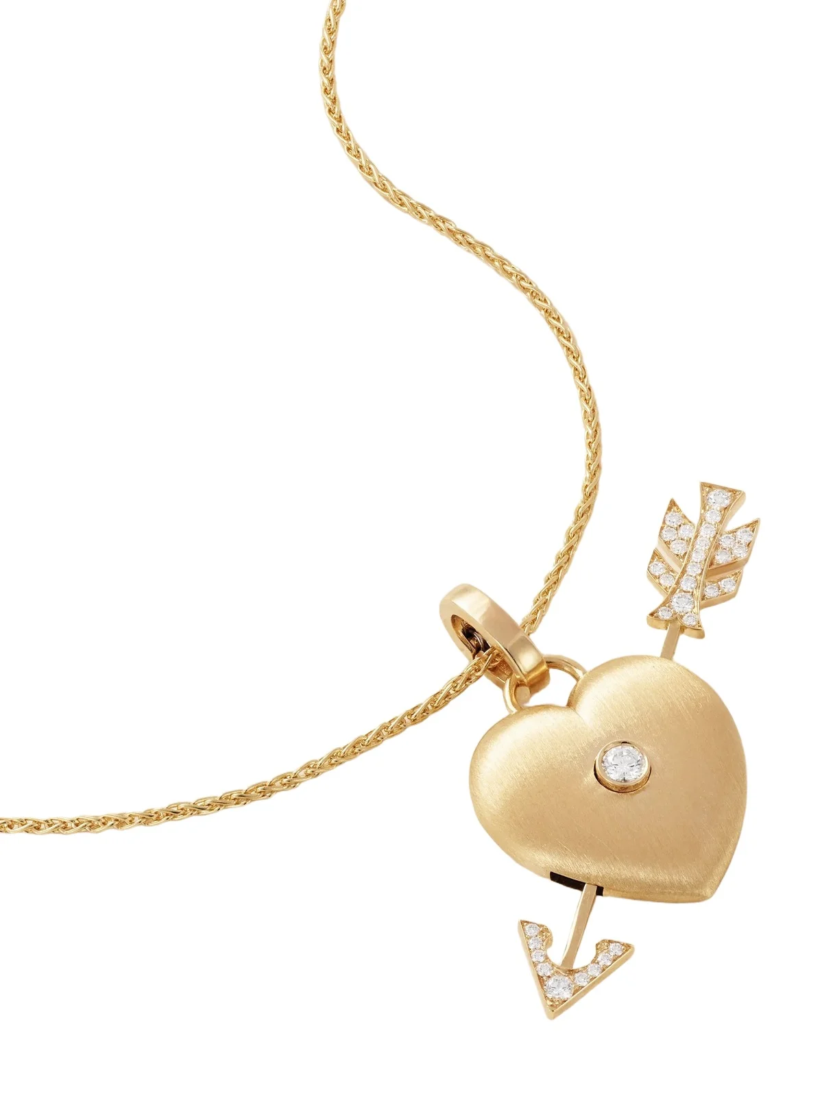Cœur Percé 18-karat Gold And Diamond Pendant Necklace Cœur Percé 18-karat Gold And Diamond Pendant Necklace
