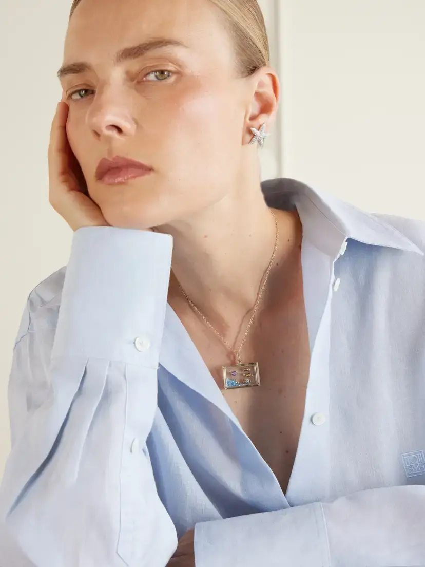 Yvonne Léon Aquarium 9-karat Gold Multi-stone Necklace | Thumbnail 2