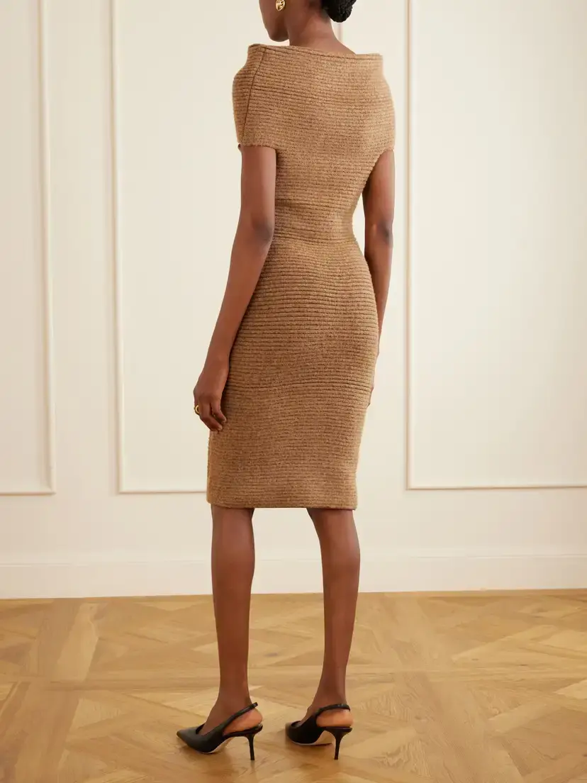 Magda Butrym Knitted Jersey Midi Dress | Thumbnail 3 Magda Butrym Knitted Jersey Midi Dress | Thumbnail 3