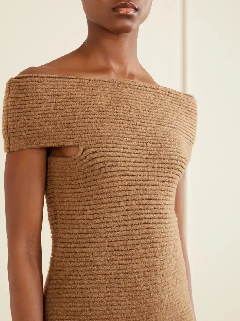 Magda Butrym Knitted Jersey Midi Dress | Thumbnail 5 Magda Butrym Knitted Jersey Midi Dress | Thumbnail 5
