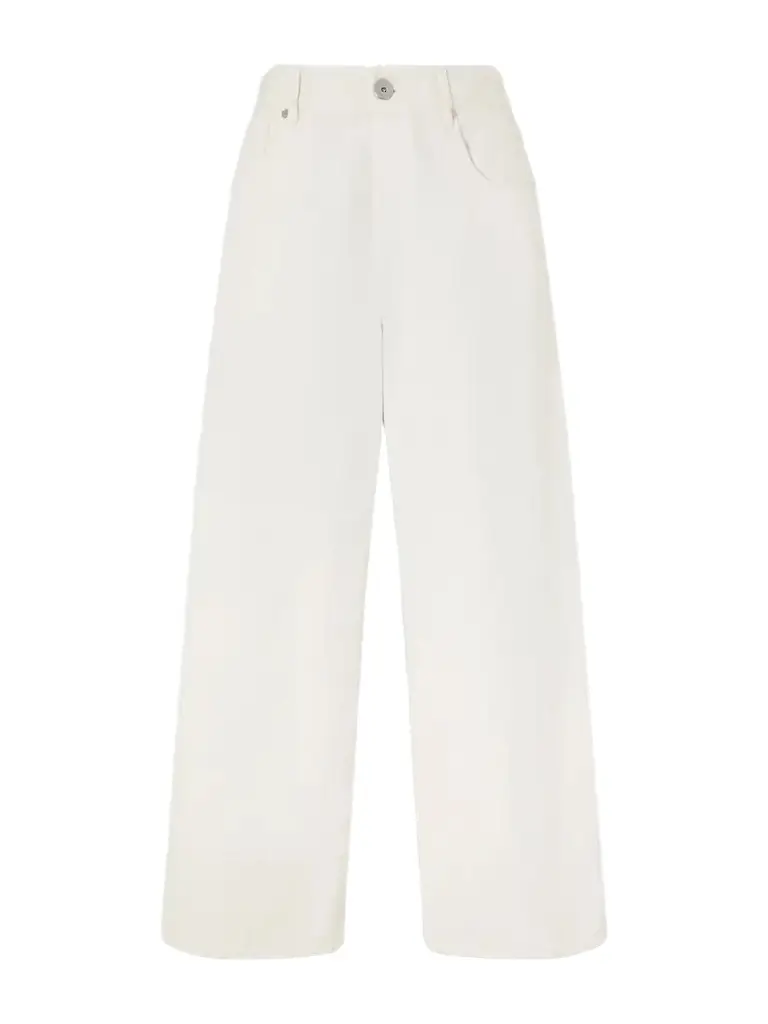 Brunello Cucinelli Embellished High-rise Wide-leg Jeans | Image 1 Brunello Cucinelli Embellished High-rise Wide-leg Jeans | Image 1
