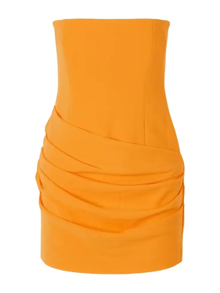 Alex Perry Strapless Draped Crepe Mini Dress | Image 1 Alex Perry Strapless Draped Crepe Mini Dress | Image 1