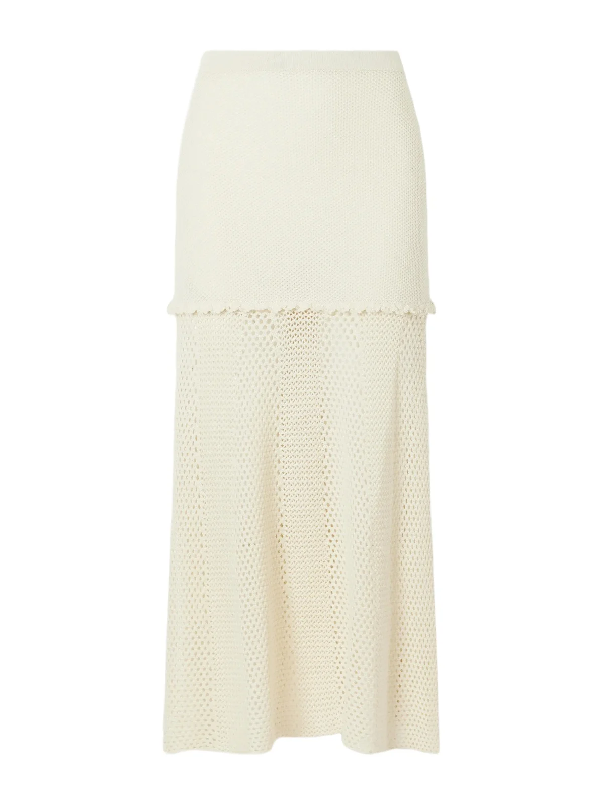 Mural Crochet-knit Cotton Midi Skirt Mural Crochet-knit Cotton Midi Skirt