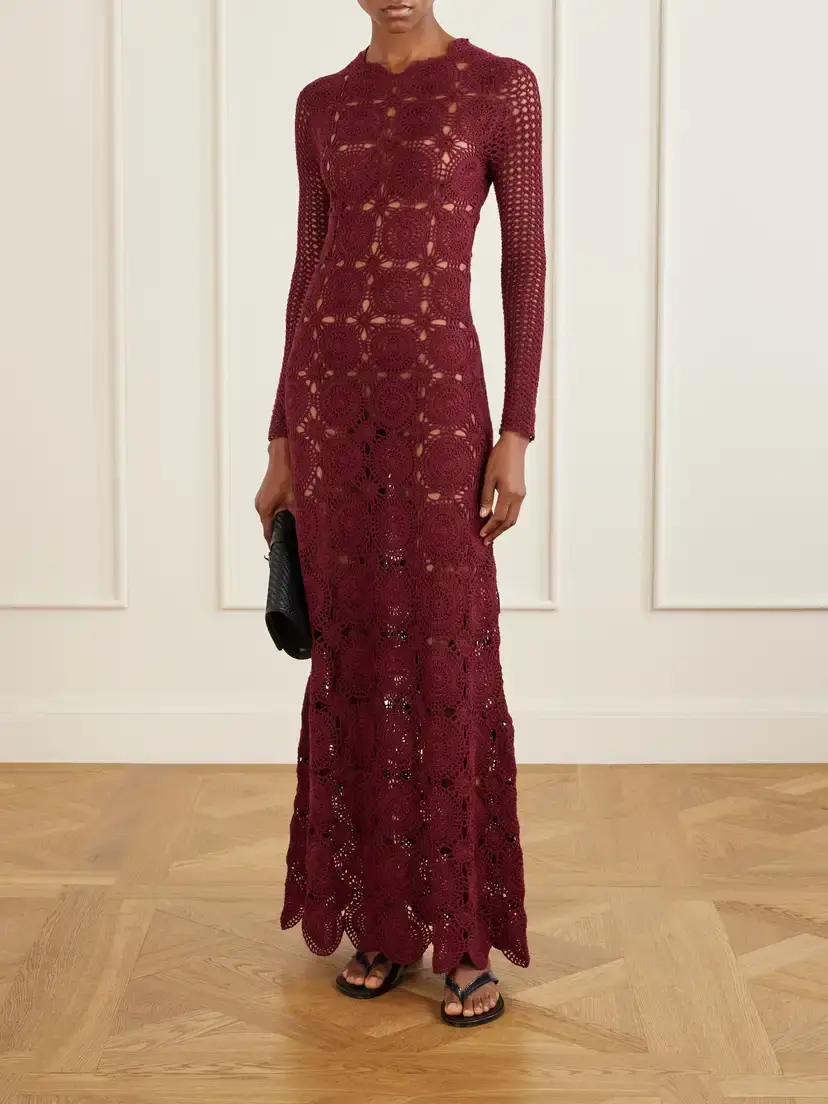 ESCVDO Siula Crocheted Cotton Maxi Dress | Thumbnail 2 ESCVDO Siula Crocheted Cotton Maxi Dress | Thumbnail 2