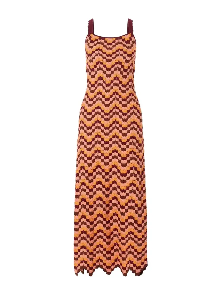 ESCVDO Marea Striped Crocheted Cotton Maxi Dress | Image 1 ESCVDO Marea Striped Crocheted Cotton Maxi Dress | Image 1