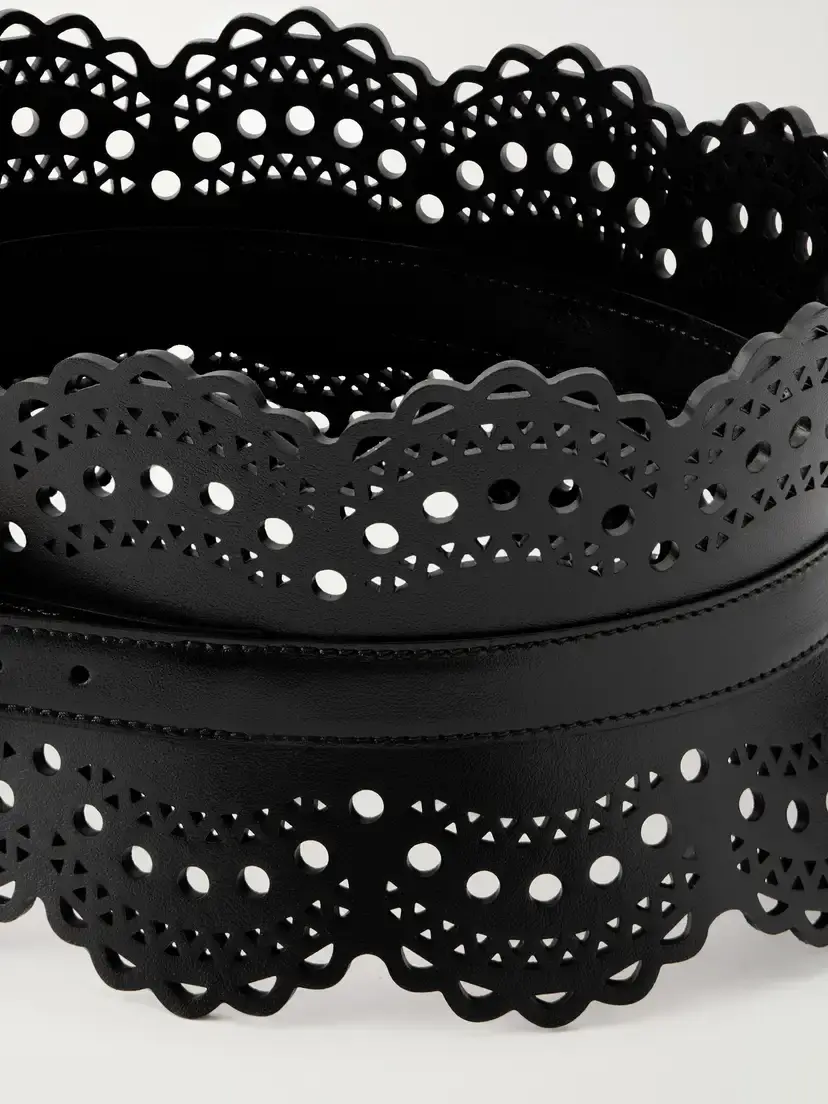 Alaïa Laser-cut Leather Waist Belt | Thumbnail 3 Alaïa Laser-cut Leather Waist Belt | Thumbnail 3