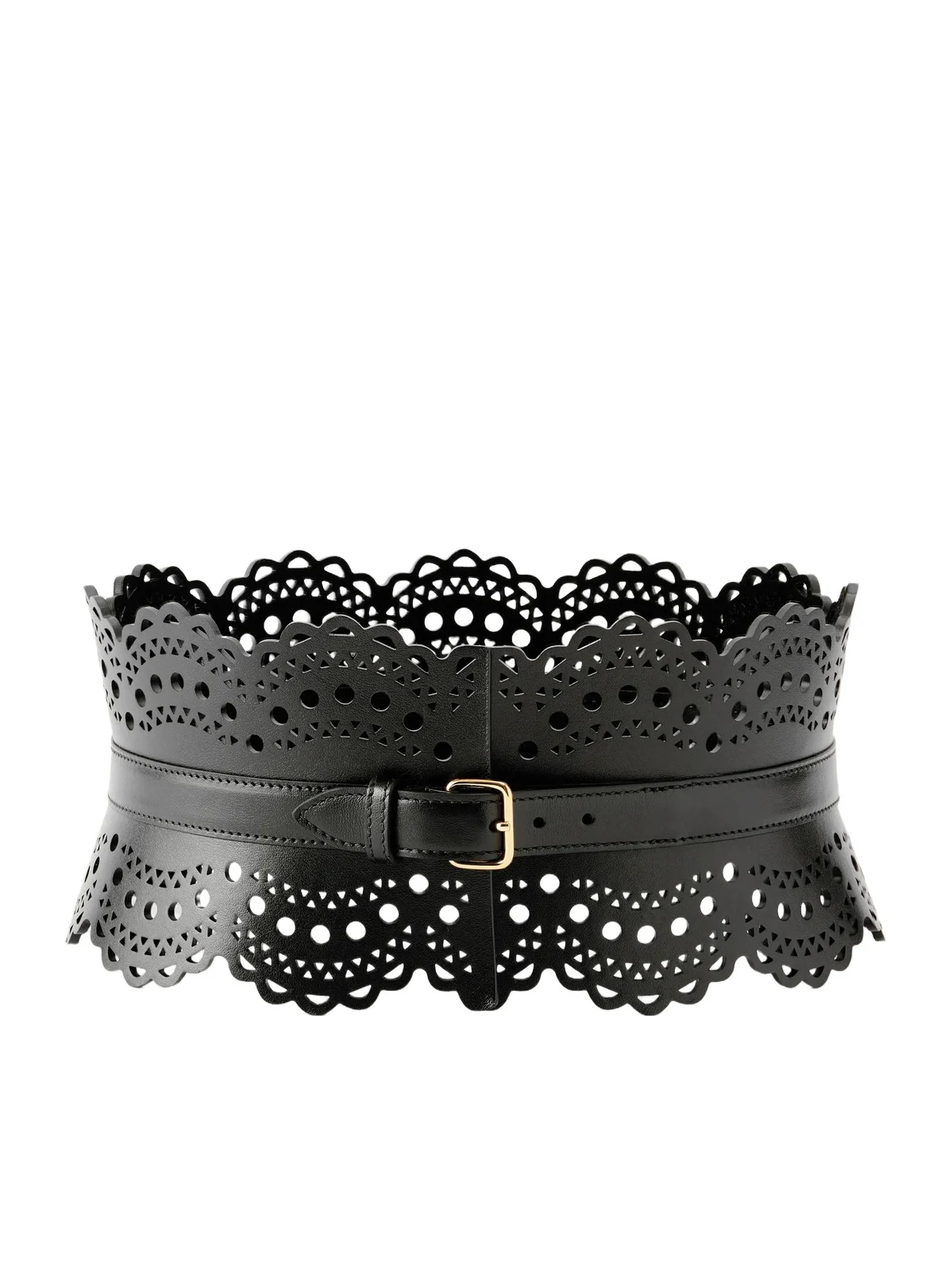 Laser-cut Leather Waist Belt Laser-cut Leather Waist Belt