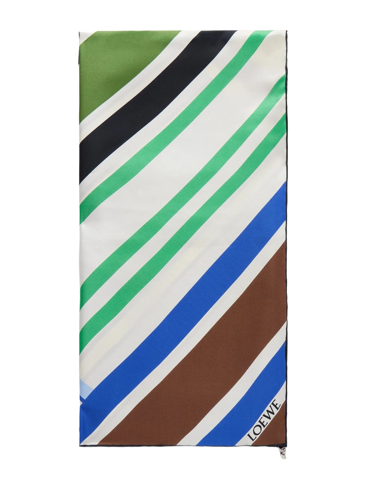 Striped Silk Scarf Striped Silk Scarf