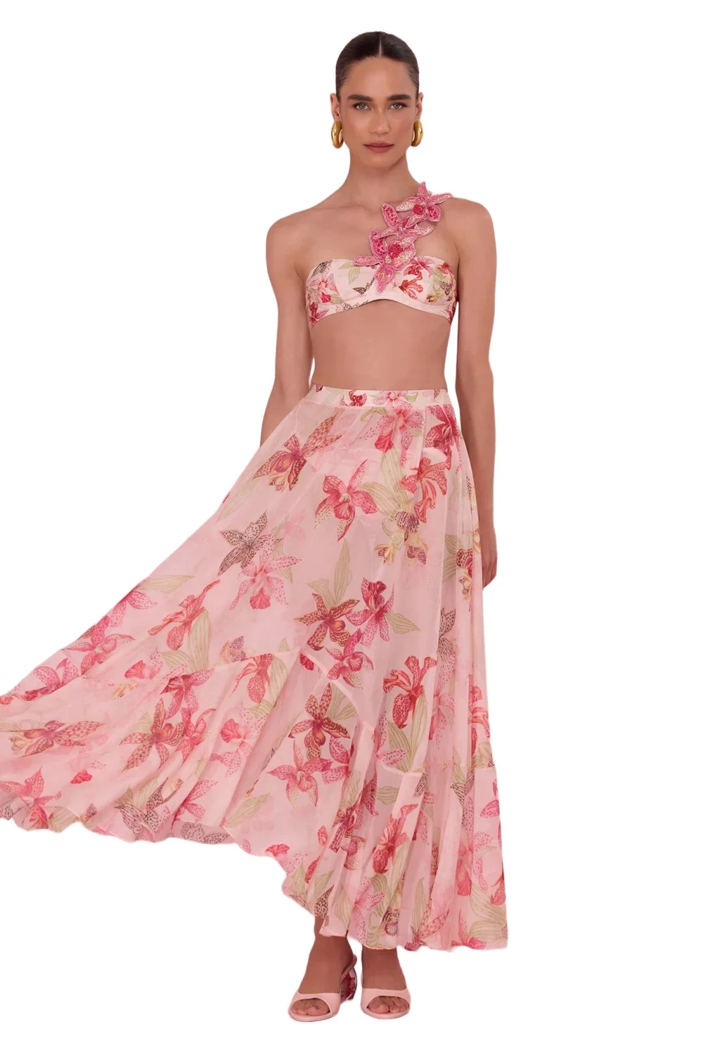 ORCHID BLOOM BEACH SKIRT ORCHID BLOOM BEACH SKIRT