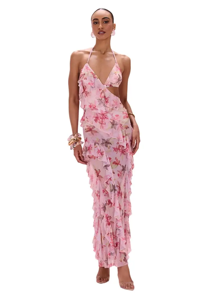 PatBo ORCHID BLOOM CUT-OUT BEACH DRESS | Image 1 PatBo ORCHID BLOOM CUT-OUT BEACH DRESS | Image 1