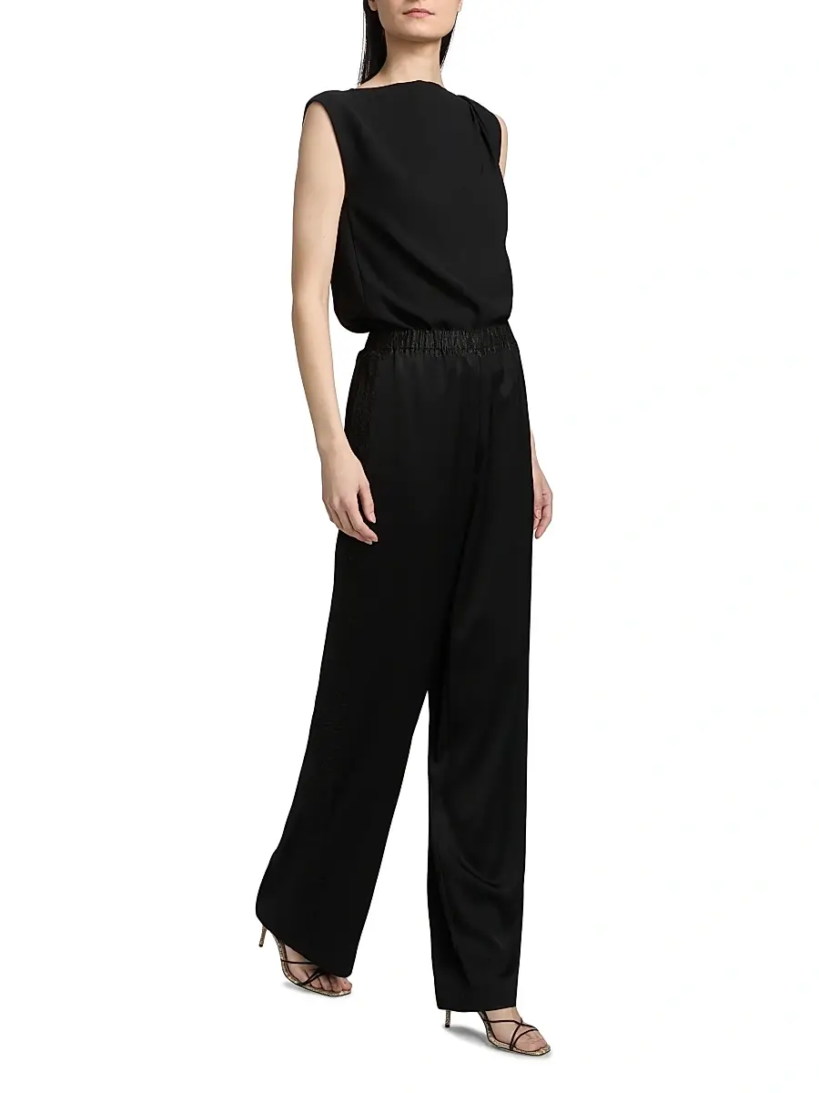 Vince Women's Lace-Trim Satin Wide-Leg Pants | Thumbnail 2 Vince Women's Lace-Trim Satin Wide-Leg Pants | Thumbnail 2
