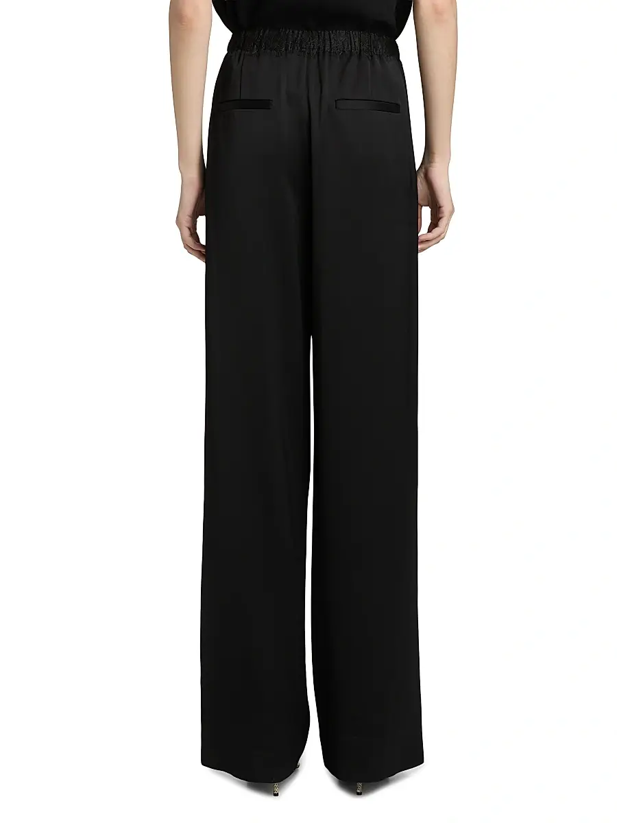 Vince Women's Lace-Trim Satin Wide-Leg Pants | Thumbnail 5 Vince Women's Lace-Trim Satin Wide-Leg Pants | Thumbnail 5