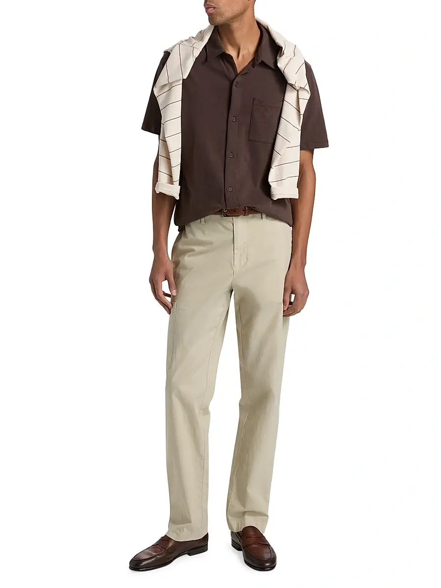 Vince Men's Cotton Button-Front Shirt | Thumbnail 2