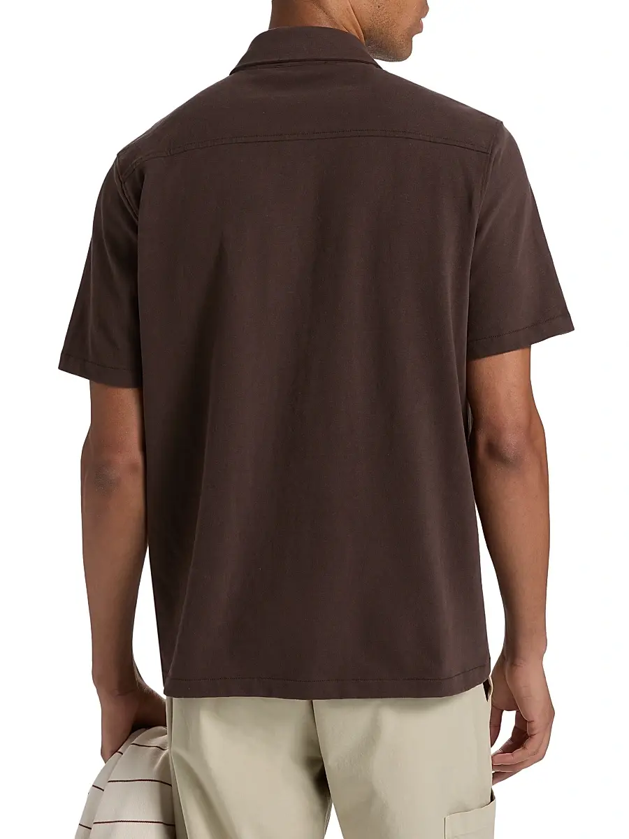 Vince Men's Cotton Button-Front Shirt | Thumbnail 5