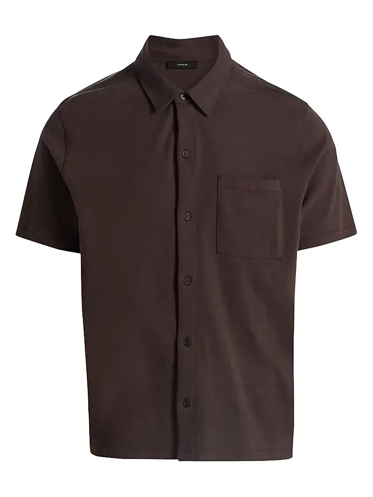 Men's Cotton Button-Front Shirt Men's Cotton Button-Front Shirt