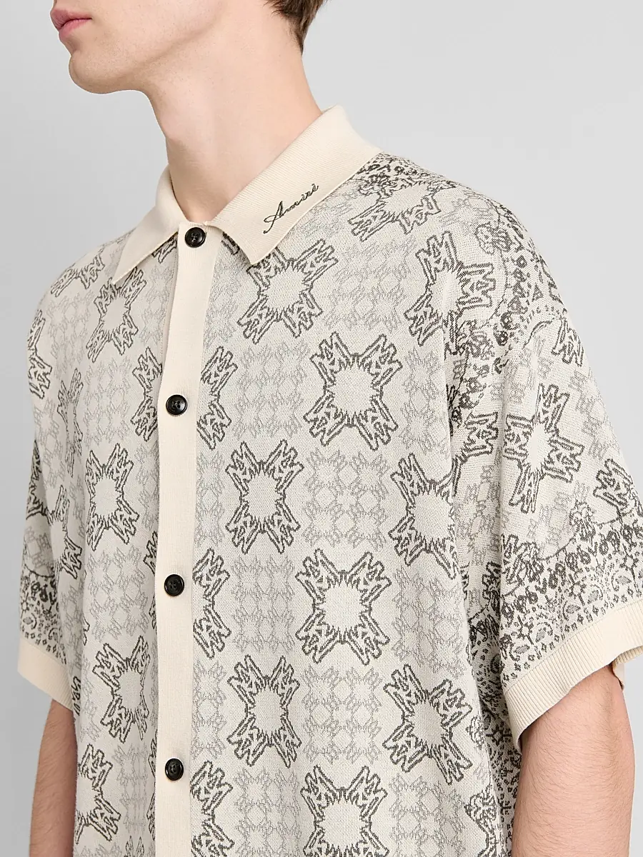 AMIRI Men's Printed Cotton-Blend Mesh Shirt | Thumbnail 5
