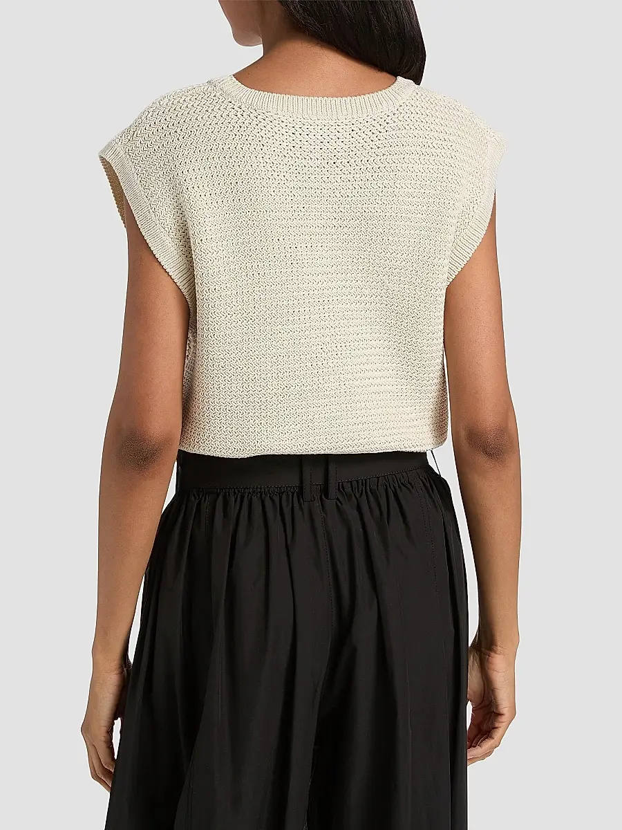 Derek Lam Women's Vivienne Knit Cotton Sleeveless Top | Thumbnail 5 Derek Lam Women's Vivienne Knit Cotton Sleeveless Top | Thumbnail 5