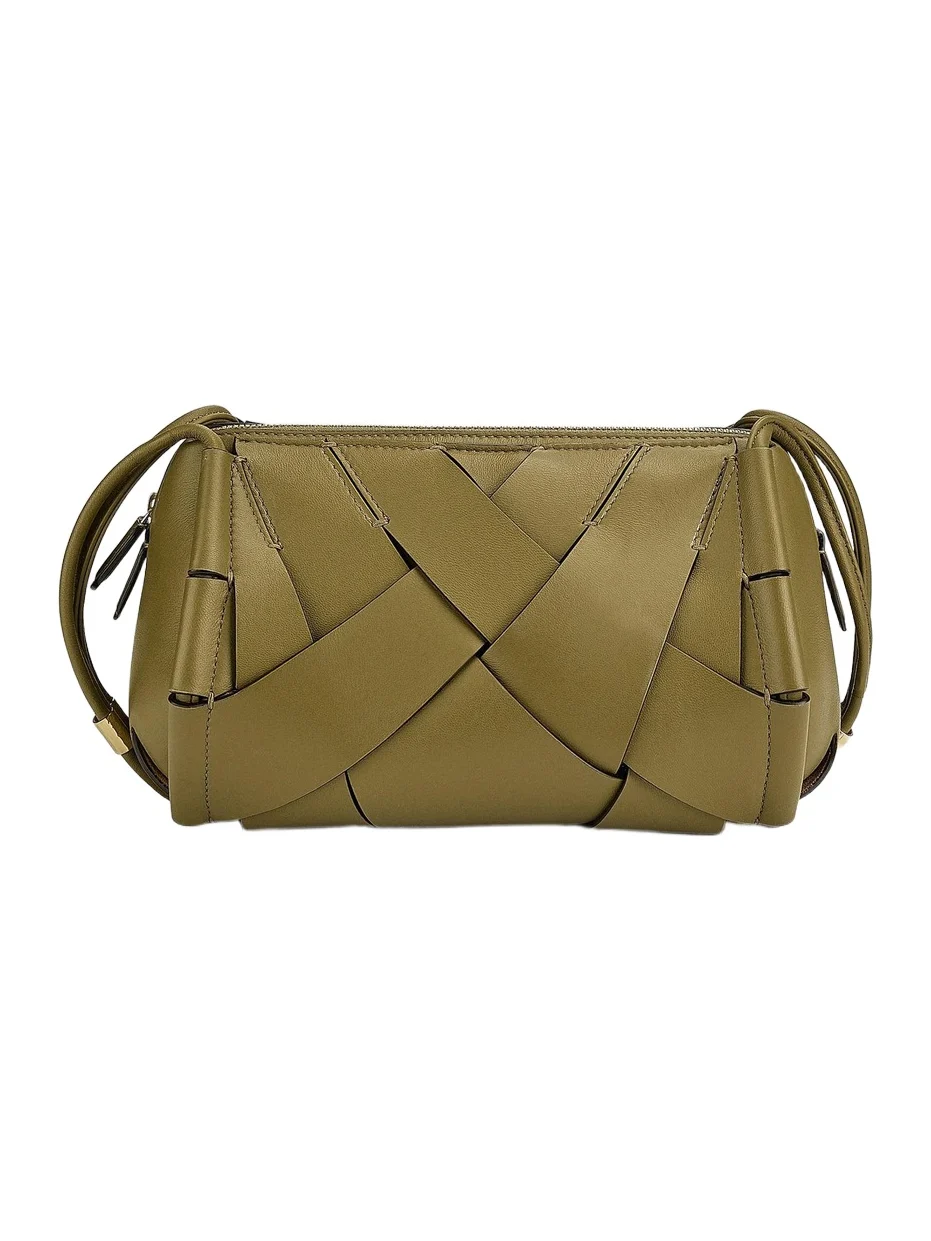Ulla Johnson Women's Charlotte Basket-Weave Leather Camera Bag
