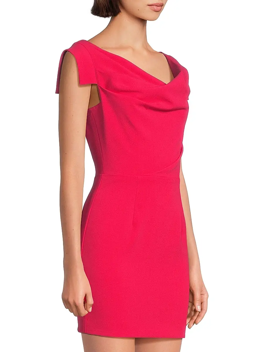 BLACK HALO Women's Jacqueline Stretch Crepe Off-The-Shoulder Minidress | Thumbnail 4 BLACK HALO Women's Jacqueline Stretch Crepe Off-The-Shoulder Minidress | Thumbnail 4