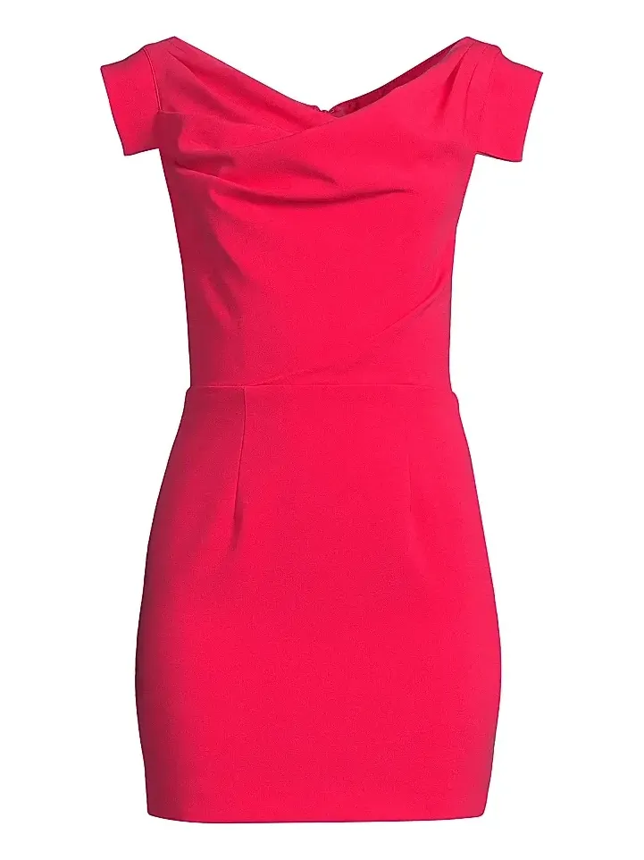 Women's Jacqueline Stretch Crepe Off-The-Shoulder Minidress Women's Jacqueline Stretch Crepe Off-The-Shoulder Minidress