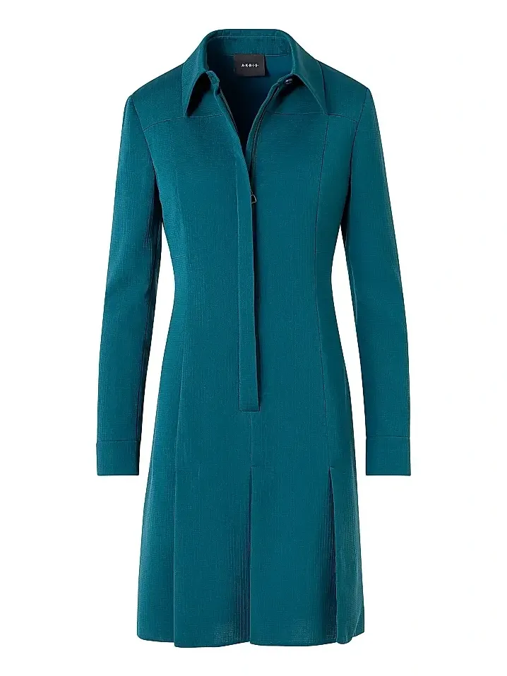 Women's Cotton-Silk Seersucker Shirtdress