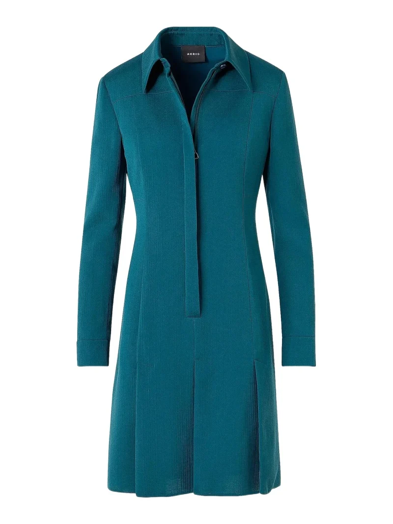 Akris Women's Cotton-Silk Seersucker Shirtdress