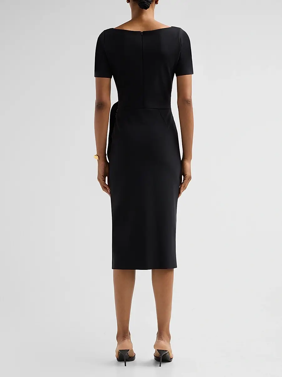 Chiara Boni La Petite Robe Women's Sedva Sequin-Embellished Sheath Midi Dress | Thumbnail 3 Chiara Boni La Petite Robe Women's Sedva Sequin-Embellished Sheath Midi Dress | Thumbnail 3