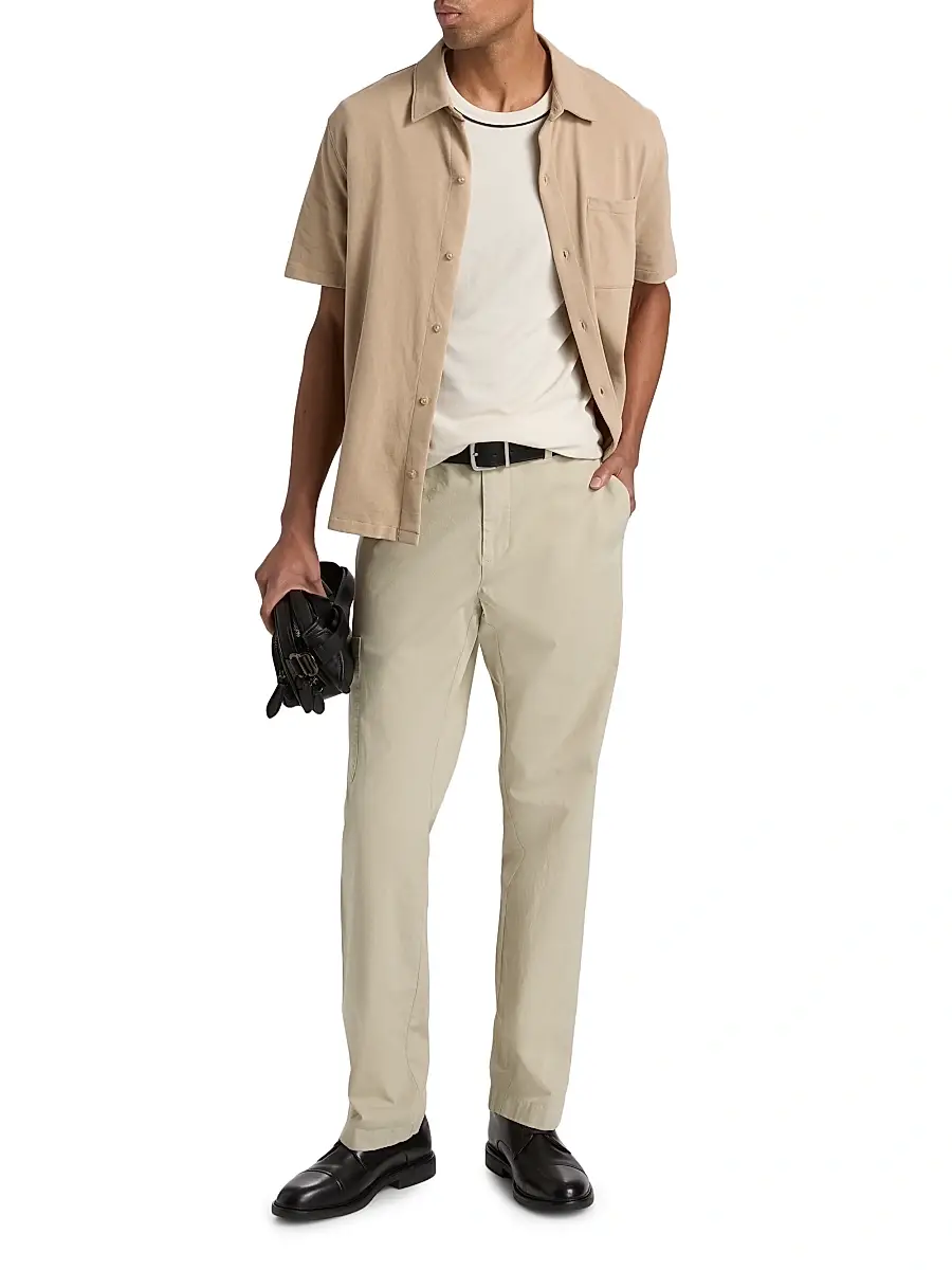 Vince Men's Cotton Button-Front Shirt | Thumbnail 2 Vince Men's Cotton Button-Front Shirt | Thumbnail 2