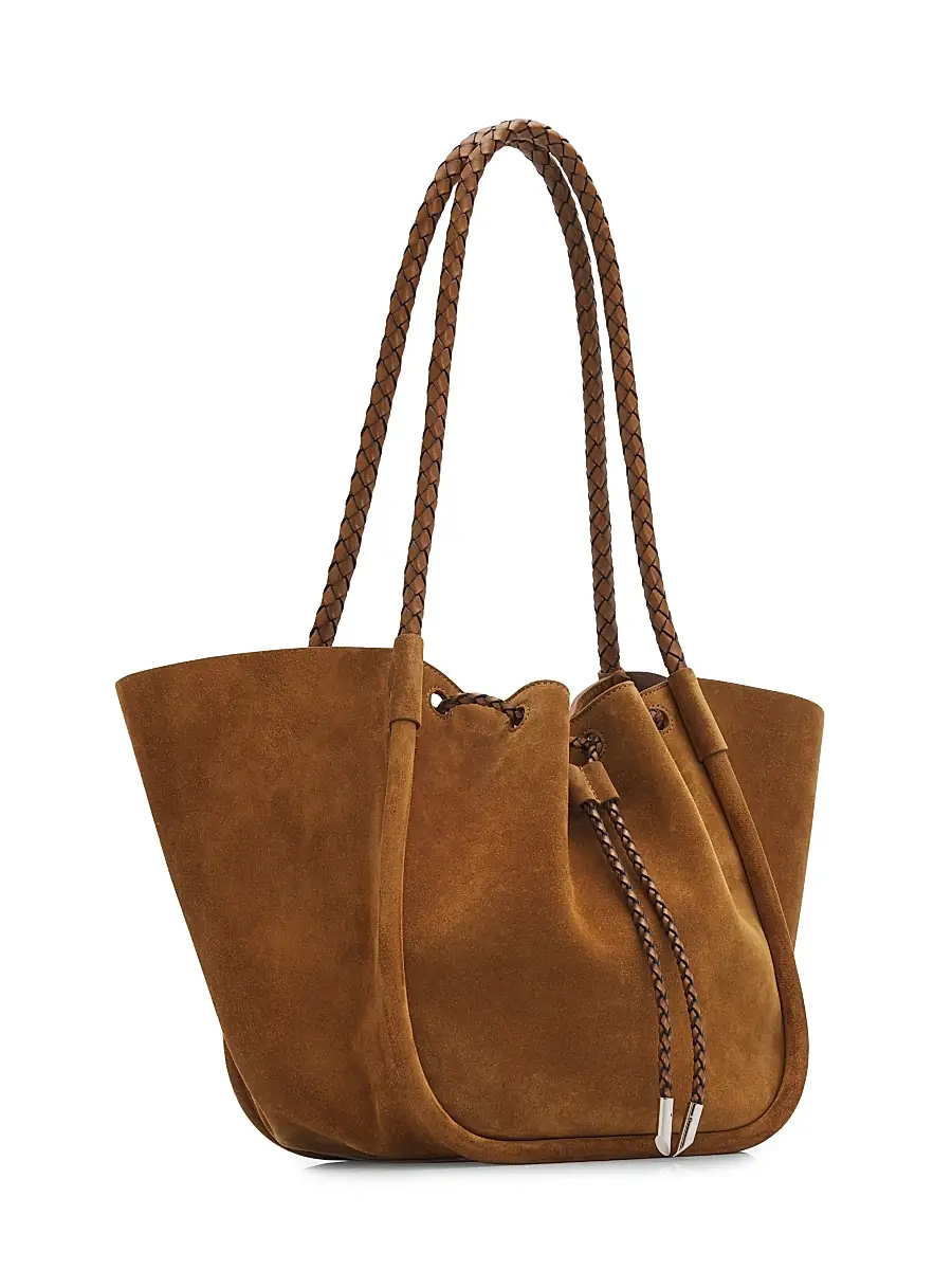 Proenza Schouler Women's Braided Large Suede Tote Bag | Thumbnail 3 Proenza Schouler Women's Braided Large Suede Tote Bag | Thumbnail 3