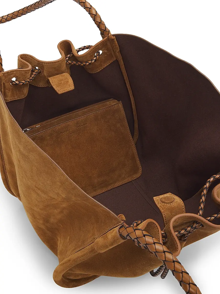 Proenza Schouler Women's Braided Large Suede Tote Bag | Thumbnail 4 Proenza Schouler Women's Braided Large Suede Tote Bag | Thumbnail 4
