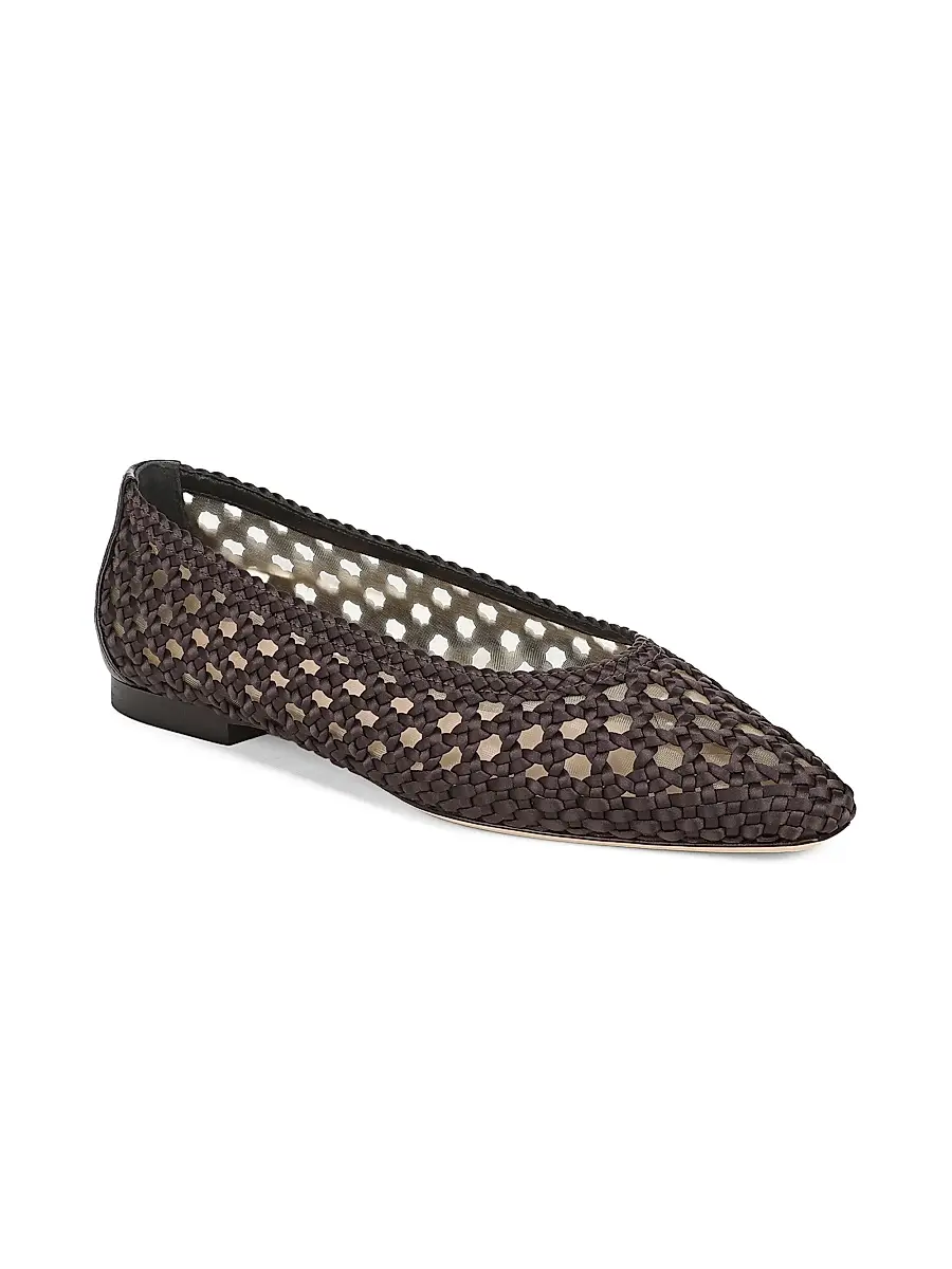 Veronica Beard Women's Cienna Satin Ballet Flats | Thumbnail 2 Veronica Beard Women's Cienna Satin Ballet Flats | Thumbnail 2