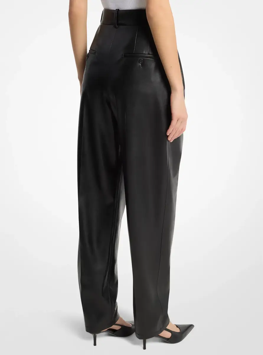 Michael Kors Collection Dru Pleated Trousers in Black | Thumbnail 3 Michael Kors Collection Dru Pleated Trousers in Black | Thumbnail 3