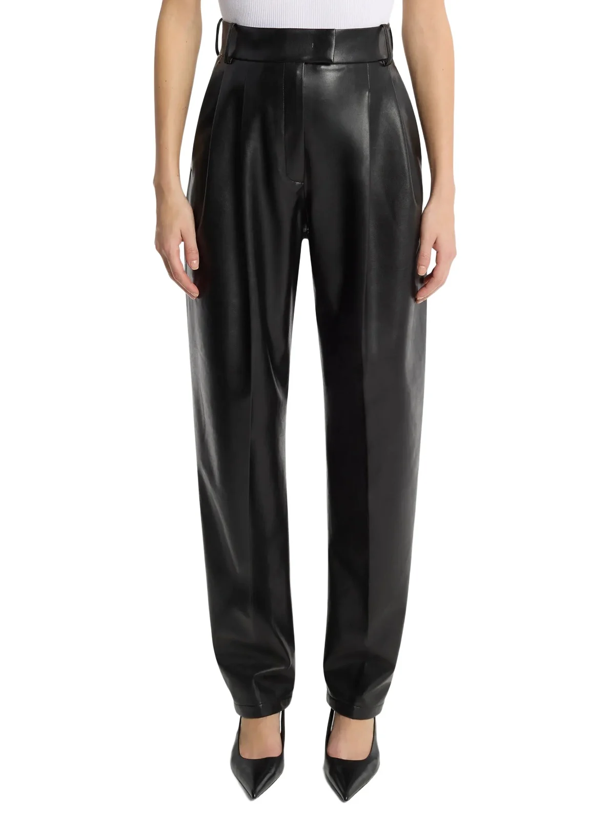 Dru Pleated Trousers in Black Dru Pleated Trousers in Black