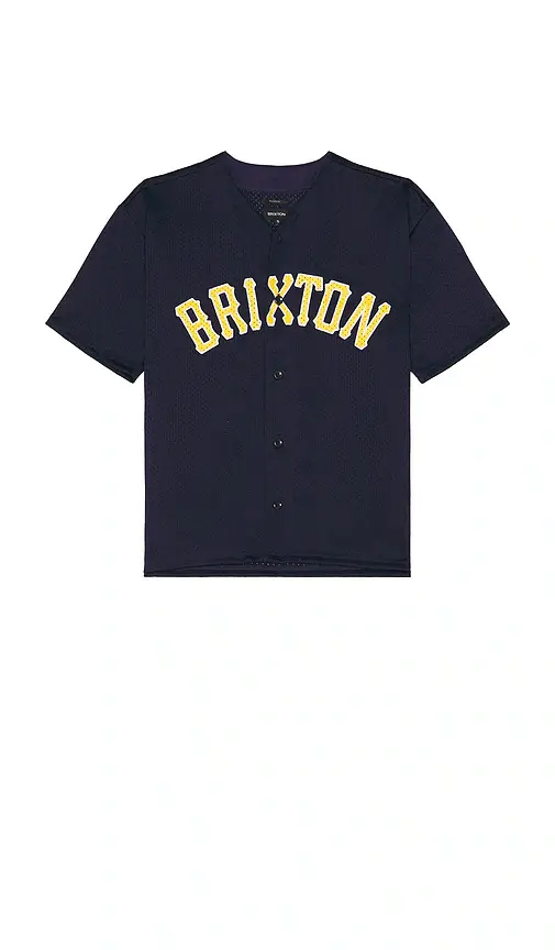 Brixton The Brixton Mesh Short Sleeve Baseball Jersey | Thumbnail 4 Brixton The Brixton Mesh Short Sleeve Baseball Jersey | Thumbnail 4