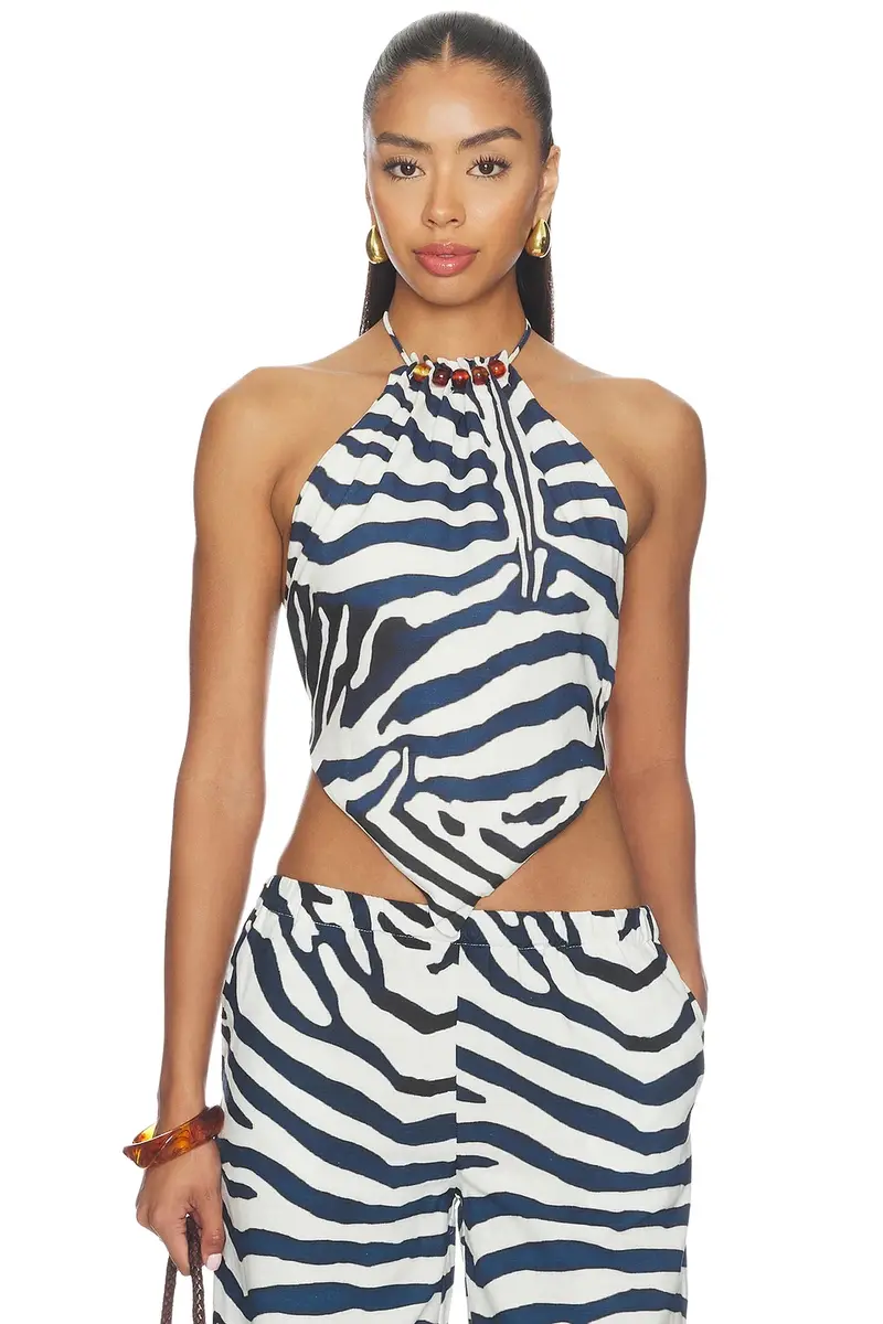 SEVEN WONDERS Sashia Handkerchief Halter Top