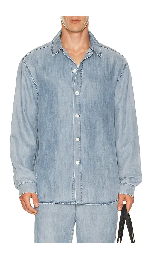 Krost Oversized Denim Shirt | Image 1 Krost Oversized Denim Shirt | Image 1