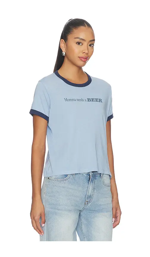 The Laundry Room Momma Needs A Beer Perfect Ringer Tee | Thumbnail 2