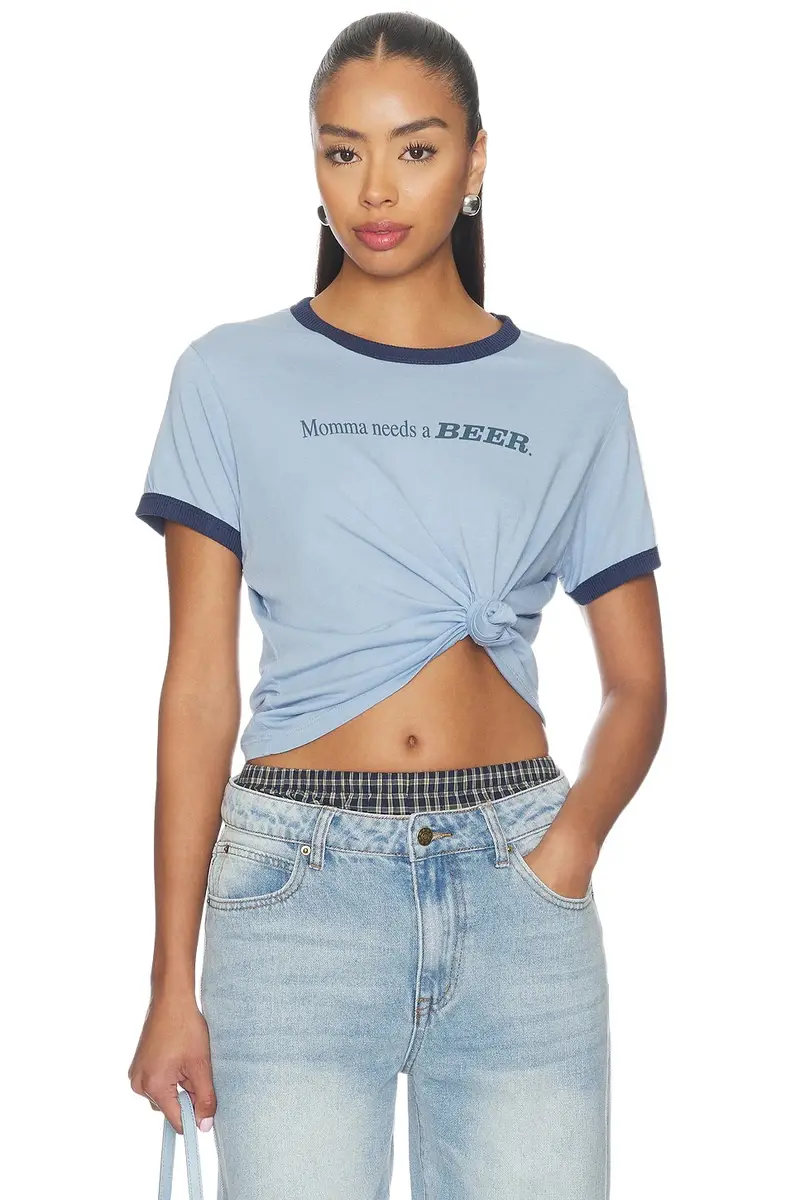 Momma Needs A Beer Perfect Ringer Tee Momma Needs A Beer Perfect Ringer Tee